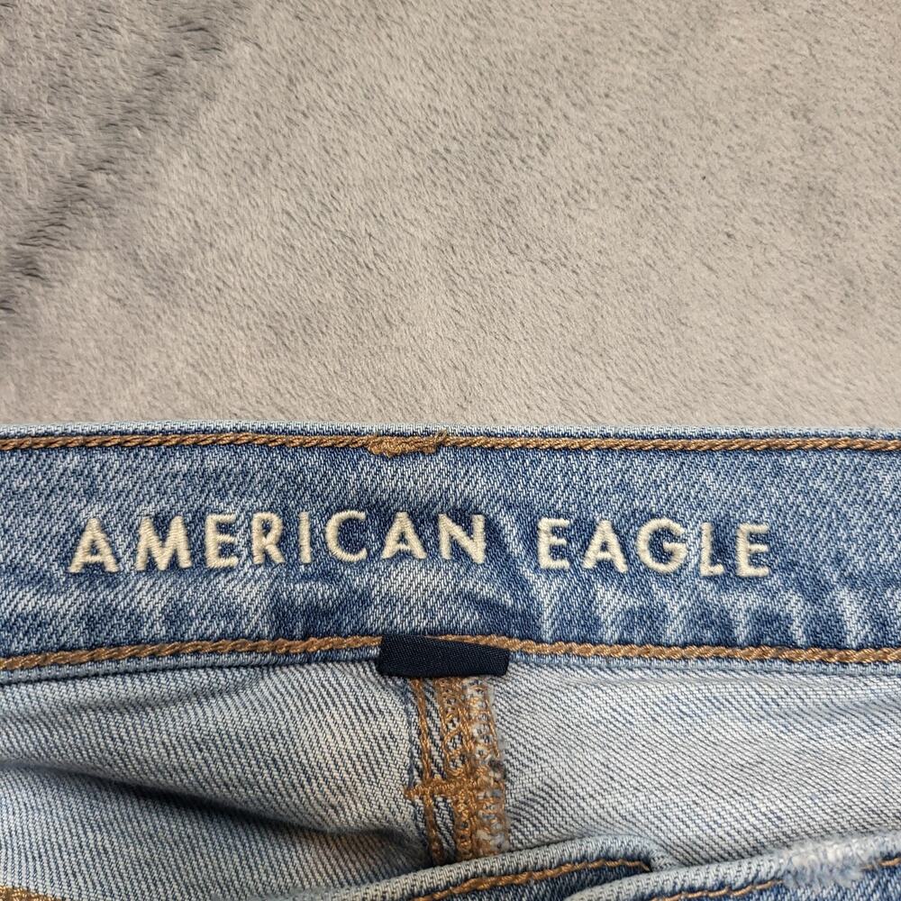 American Eagle Outfitters Jeans Womens 8 Blue Straight Stovepipe Light Wash - Picture 3 of 14